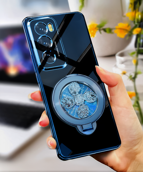 OPPO Reno 12 Pro 5G Electroplating Reflective Fidget Rotating Back Case