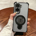 Vivo T5 Pro 5G Luxury Four Corner Invincible Bracket Ring Stand Case
