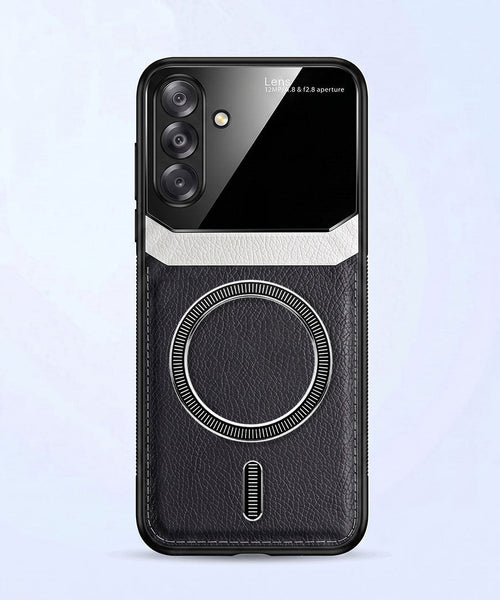 Samsung Galaxy A26 5G Premium Magsafe Magnetic Leather Lens Protective Case