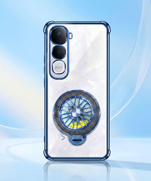 Vivo Y400 Pro 5G Premium Stress Buster Wheel Rotating Shockproof Airbags Case