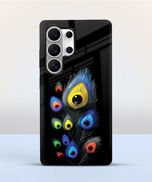 Samsung Galaxy S24 Ultra 5G Multi-Feather Peacock Protective Cases