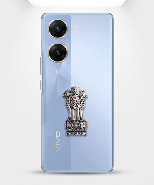Vivo V29e 5G Compatible Satyamev Jayate 3D Metal Emblem Sticker