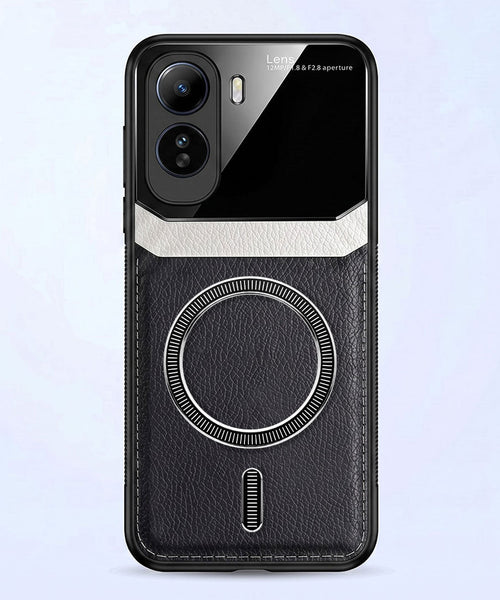 Vivo T5 Pro 5G Premium Magsafe Magnetic Leather Lens Protective Case