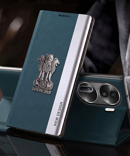 Oppo Reno 11 Pro 5G Satyamev Jayate Flip Leather Case
