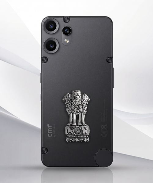 CMF Phone 2 Pro 5G Compatible Satyamev Jayate 3D Metal Emblem Sticker