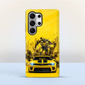 Samsung Galaxy S24 Ultra 5G Yellow Transformers Car Protective Case