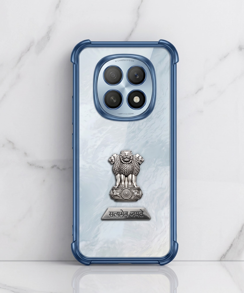 Oppo F29 5G Satyamev Jayate 2-in-1 Emblem Transparent Shockproof Airbag Case