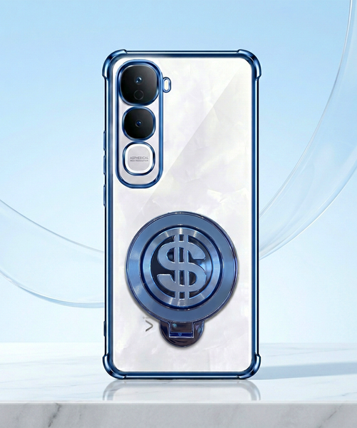 Vivo Y400 Pro 5G Four Corner Airbags 100% Original Astro Money Magnet Rotating Dollar Case