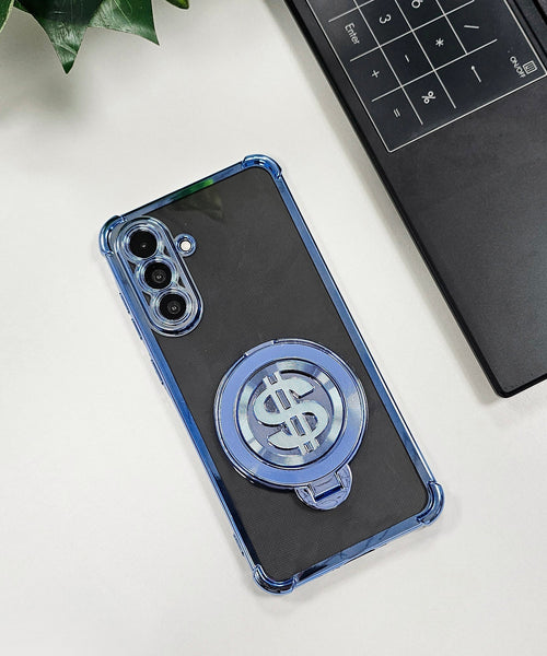 Samsung Galaxy M56 5G Four Corner Airbags 100% Original Astro Money Magnet Rotating Dollar Case
