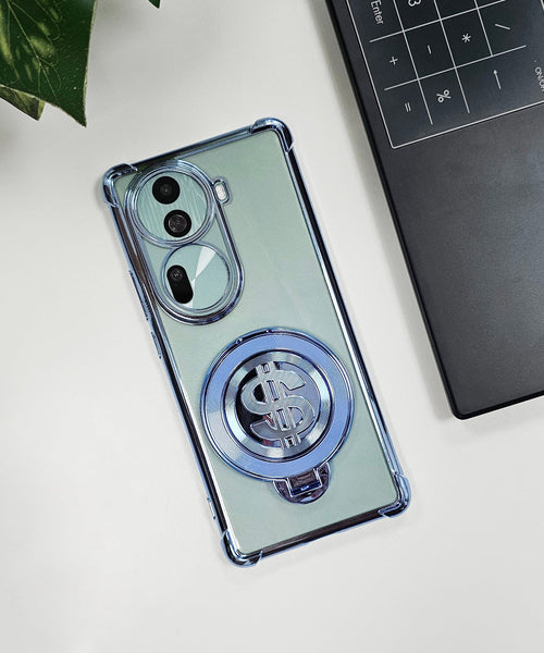 Oppo Reno 11 Pro 5G Four Corner Airbags 100% Original Astro Money Magnet Rotating Dollar Case