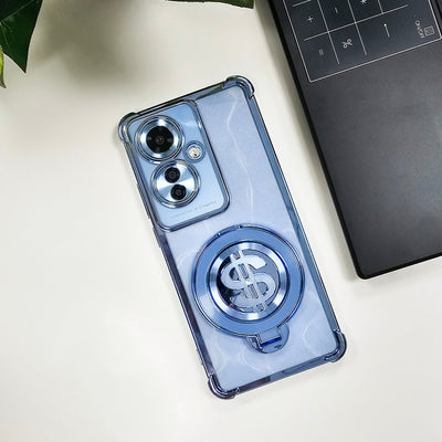Oppo F25 PRO 5G Four Corner Airbags 100% Original Astro Money Magnet Rotating Dollar Case