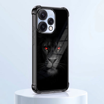 Oppo Reno 15 5G Premium Black Lion Airbags Printed Back Case