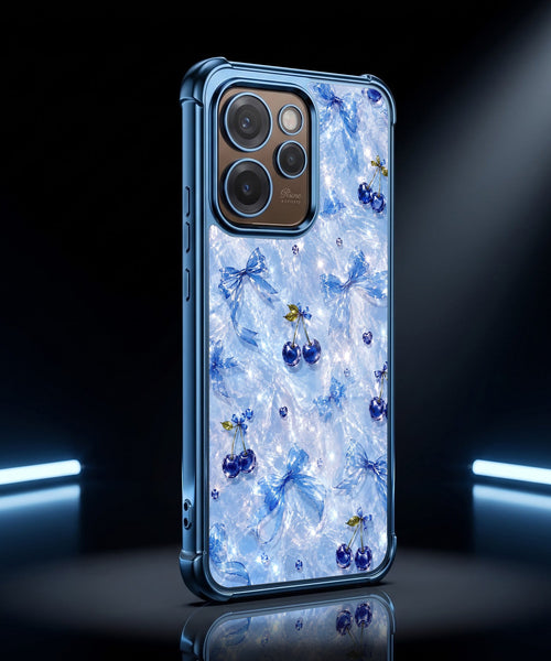 Oppo Reno 15 Pro Mini 5G Blue Cherry Airbags Printed Back Case
