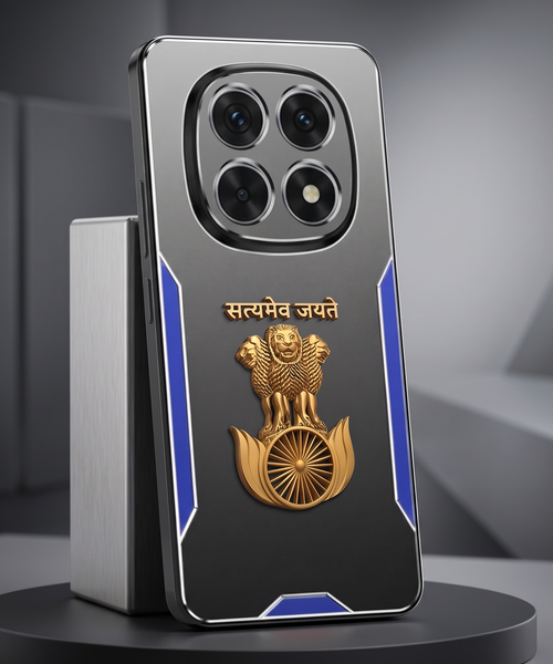 Oppo F29 Pro 5G Satyamev Jayate 3D Metal Aluminium Back Case