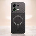 Oppo K13 Turbo 5G Carbon Fiber Leather Hybrid MagSafe Magnetic Case