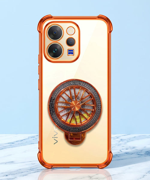 Vivo V70 5G Stress Buster Wheel Rotating Airbag Cosmic Orange Case