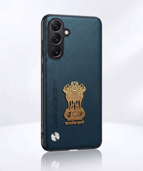 Samsung Galaxy A55 5G Satyamev Jayate Vegan Leather Back Case