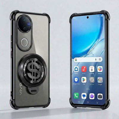 Vivo V50 5G Four Corner Airbags 100% Original Astro Money Magnet Rotating Dollar Case