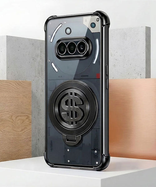 Nothing Phone 3a 5G Four Corner Airbags 100% Original Astro Money Magnet Rotating Dollar Case