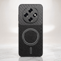 Oppo F31 Pro 5G Carbon Fiber Leather Hybrid MagSafe Magnetic Case