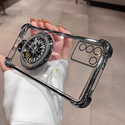 Vivo Y200 5G Premium Stress Buster Wheel Rotating ShockproofΒ AirbagsΒ Case