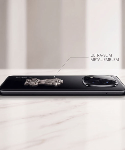 Redmi Note 14 Pro+ 5G Compatible Satyamev Jayate 3D Metal Emblem Sticker