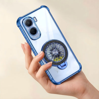 Vivo T5 Pro 5G Premium Stress Buster Wheel Rotating Shockproof Airbags Case
