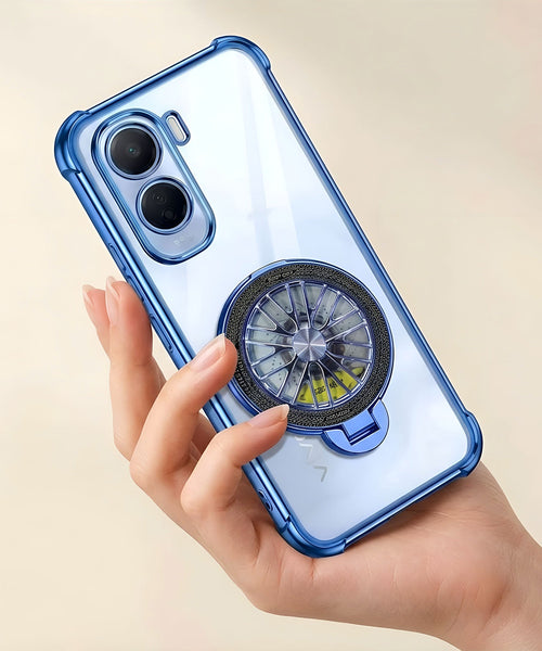 Vivo T5 Pro 5G Premium Stress Buster Wheel Rotating Shockproof Airbags Case