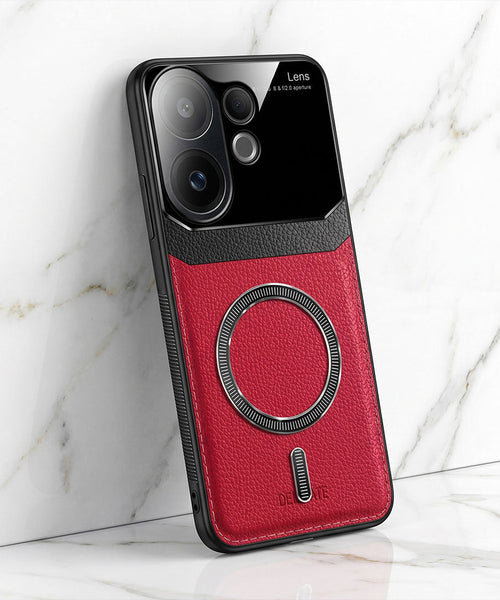 Vivo V60 5G Premium Magsafe Magnetic Leather Lens Protective Case
