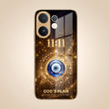 Vivo T4 Pro 5G God’s Plan Evil Eye Gold Electroplated Glass Phone Back Case