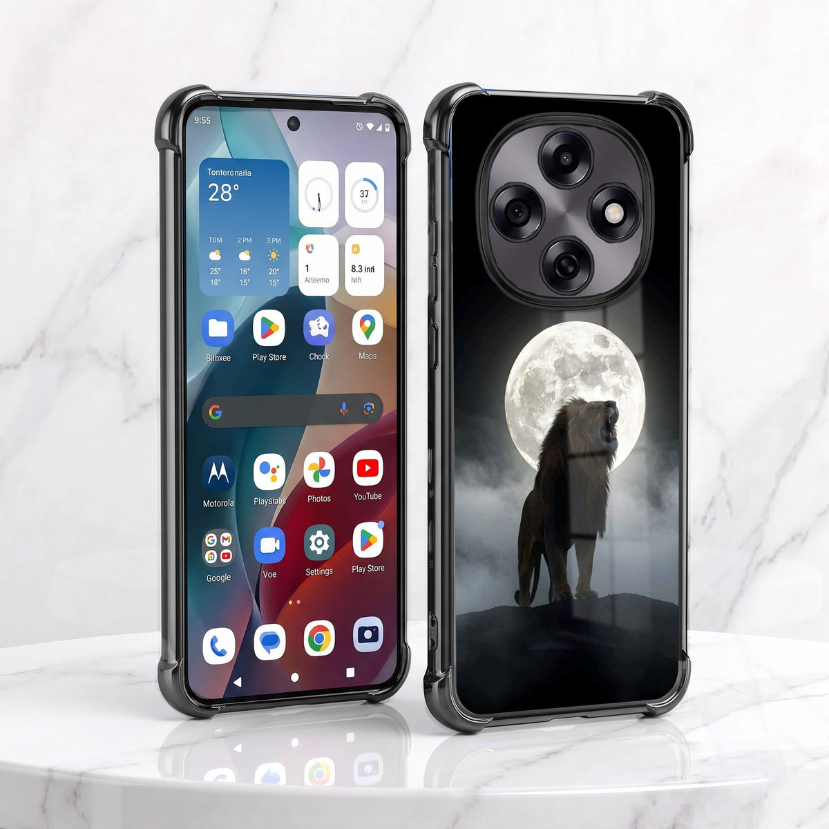 Oppo F31 Pro 5G Lunar Wolf Airbags Printed Back Case