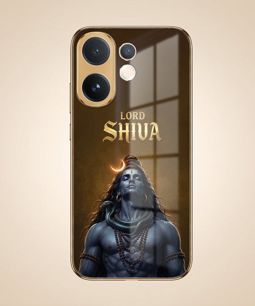 Vivo T4 Pro 5G Lord Shiva Gold Electroplated Glass Phone Back Case