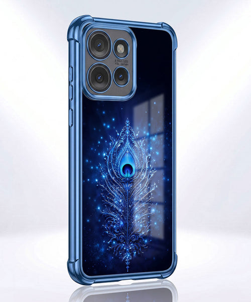 Motorola Edge 50 Neo 5G Premium Peacock Feather Airbags Printed Back Case