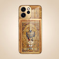 Oppo Reno 15 Pro Mini 5G Premium Heritage Gold Electroplated Glass Phone Back Case