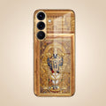 Samsung Galaxy A36 5G Premium Heritage Gold Electroplated Glass Phone Back Case