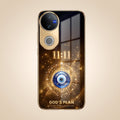Vivo T4R 5G God’s Plan Evil Eye Gold Electroplated Glass Phone Back Case