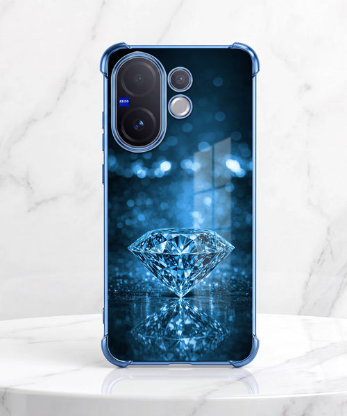 Vivo V60 5G Blue Diamond Airbags Printed Back Case