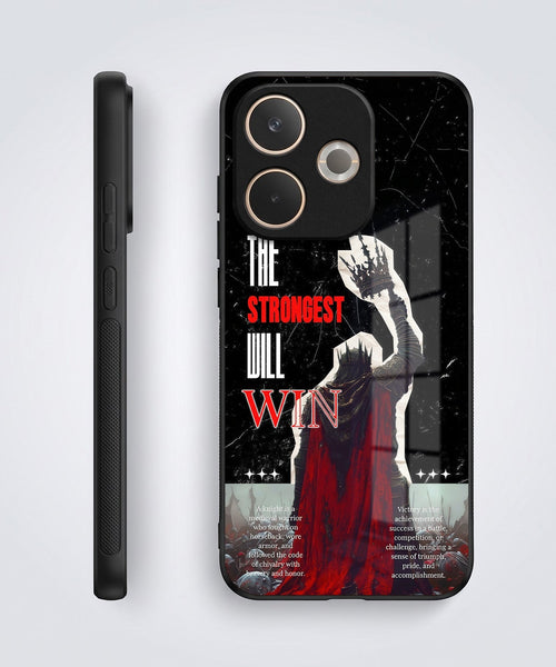 Vivo T4 5G The Strongest Will Win Acrylic Glass Back Case