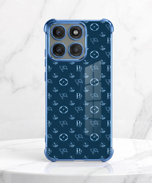 Motorola Edge 60 Pro 5G Luxury Monogram Blue Airbags Printed Back Case