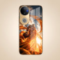 Vivo T4R 5G Divine Hanuman Gold Electroplated Glass Phone Back Case