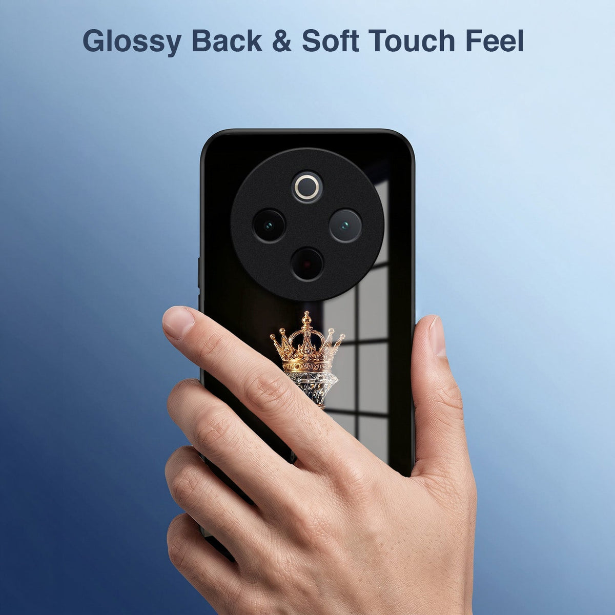 Vivo T4 5G Royal Chess King Acrylic Glass Back Case