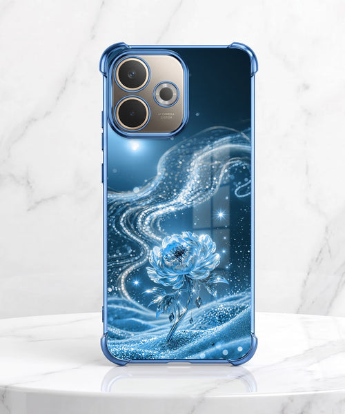 Oppo A5 Pro 5G Blue Rose Airbags Printed Back Case