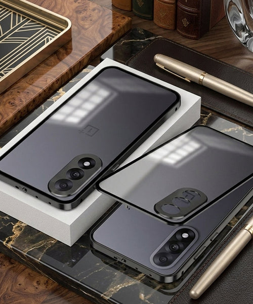OnePlus Nord 5 5G Aluminium Metal Bumper Shield Transparent Back Case