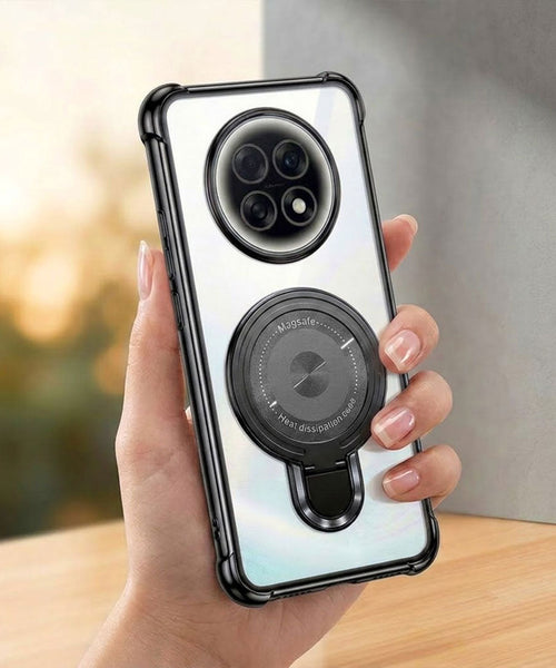 Oppo F31 Pro+ 5G Luxury Four Corner Invincible Bracket Ring Stand Case (Buy 1 Get 1 Free Surprise Cover)