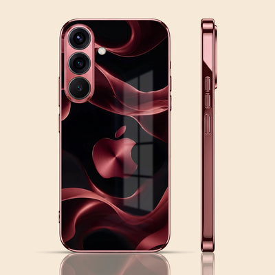 Samsung Galaxy A56 5G Wave Apple Burgundy Electroplated Glass Back Case