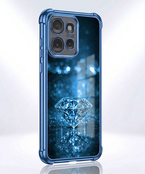 Motorola Edge 50 5G Blue Diamond Airbags Printed Back Case