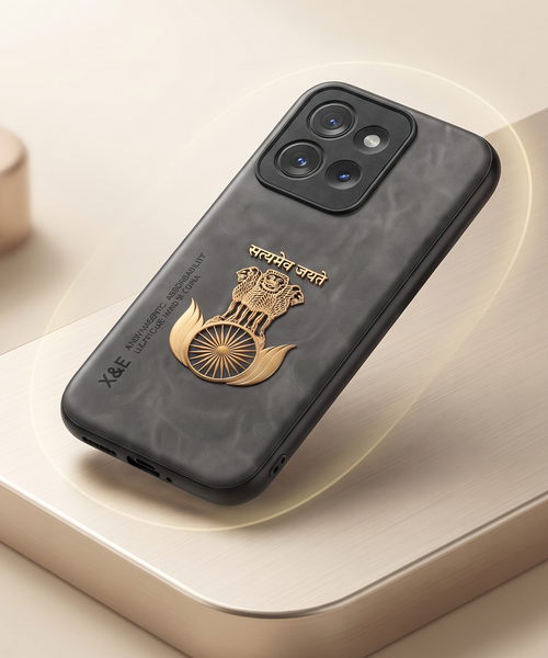 Motorola Edge 50 5G Satyamev Jayate Comfortable Leather Phone Case