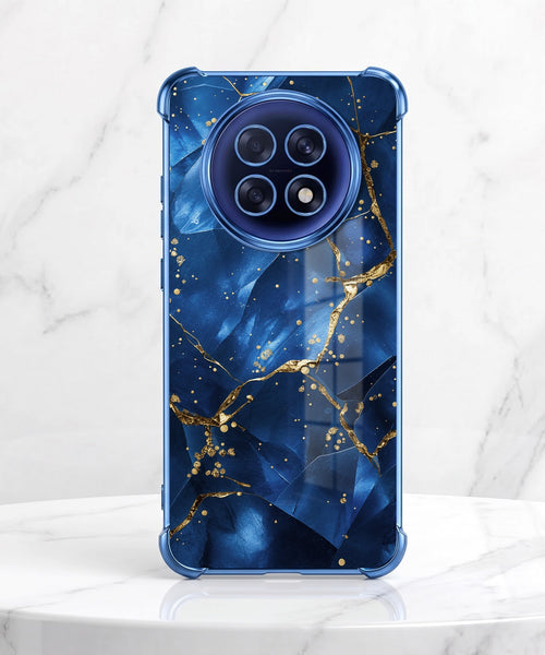 Oppo F31 Pro+ 5G Blue Crimson Marble Airbags Printed Back Case