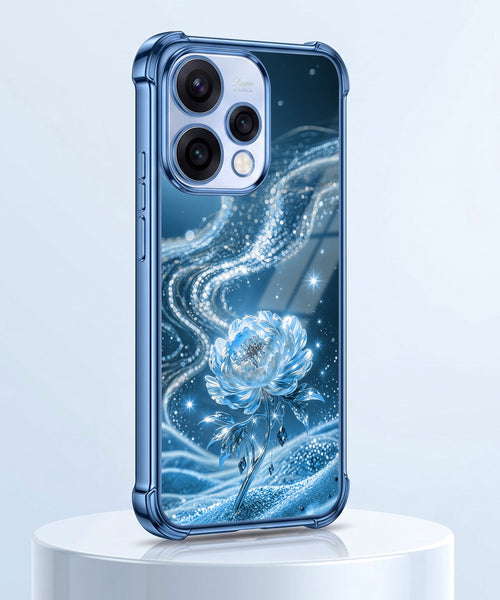 Oppo Reno 15 5G Blue Rose Airbags Printed Back Case