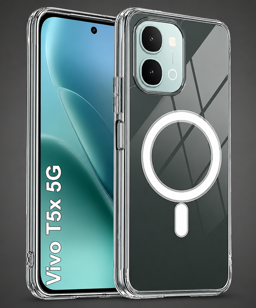 Vivo T5x 5G Clear Anti-Yellow MagSafe Protective Case